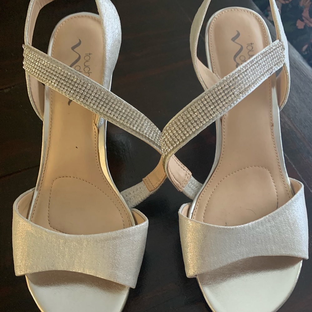 Silver event heels